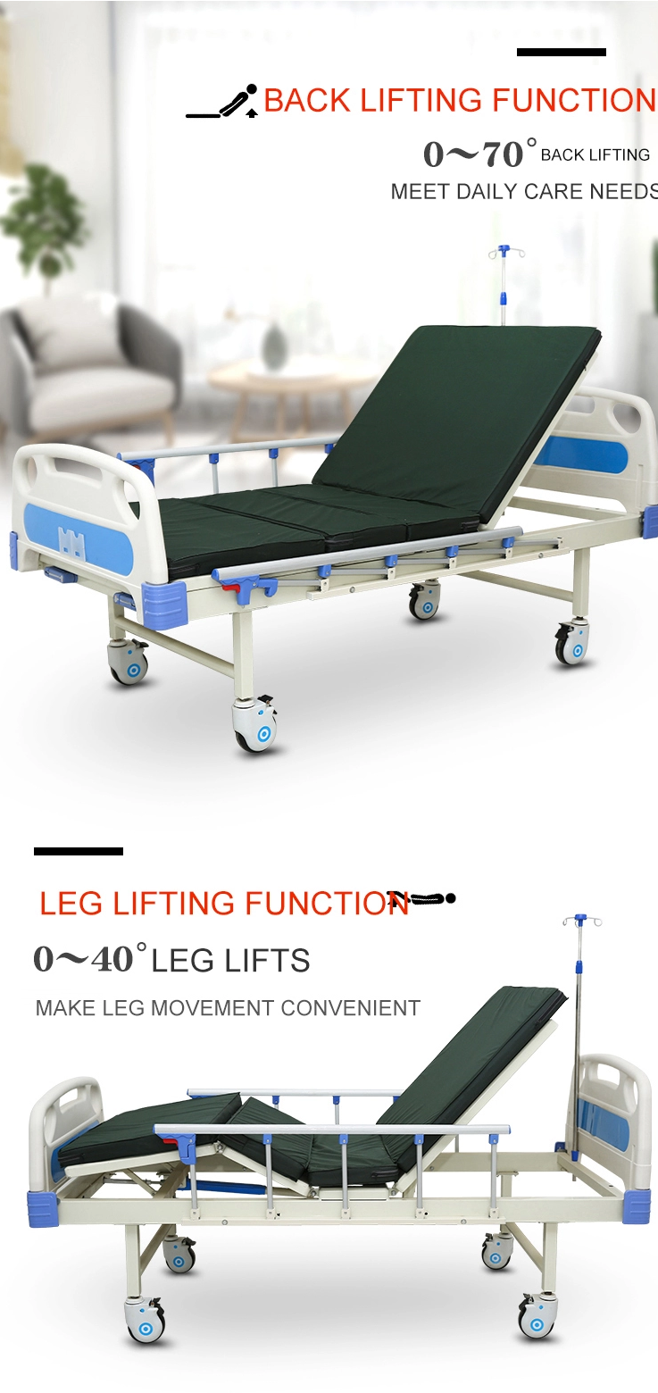 2 crank hospital bed adjustable feature