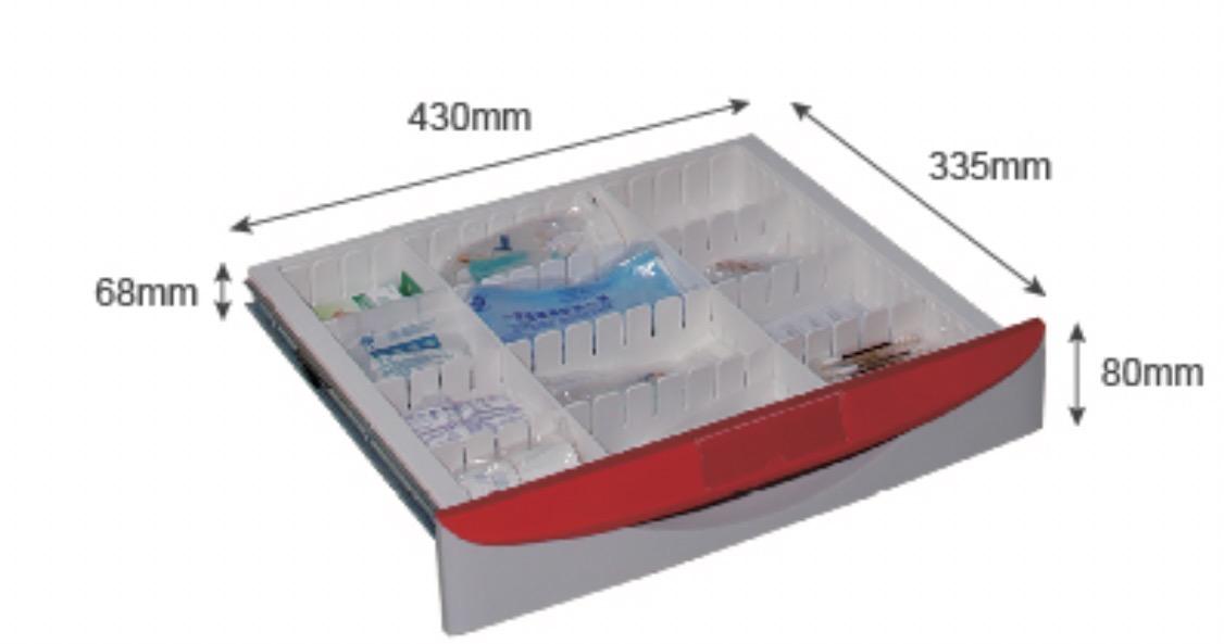 2pcs small size drawers