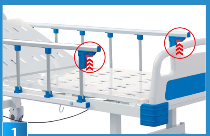 3 function electric hospital bed platform