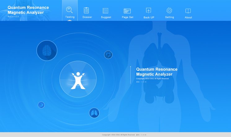 3 step-quantum resonance analyzer proceedure