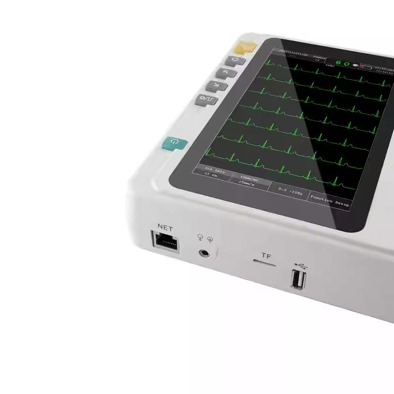 7-inch high-resolution color touch screen ECG Machine