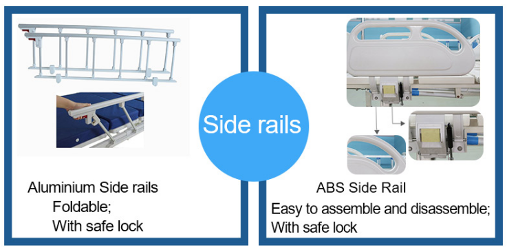 hospital bed side rails type