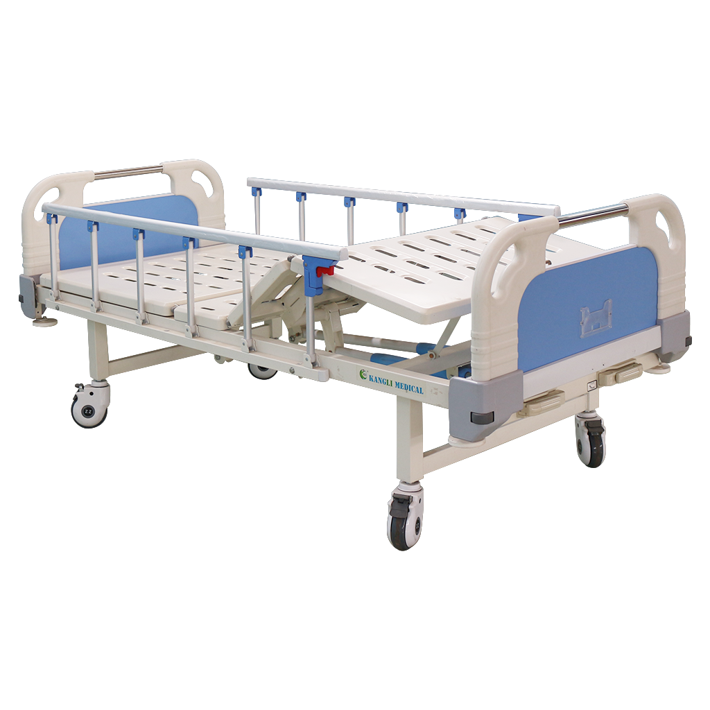 2 crank manual hospital medical bed for home use