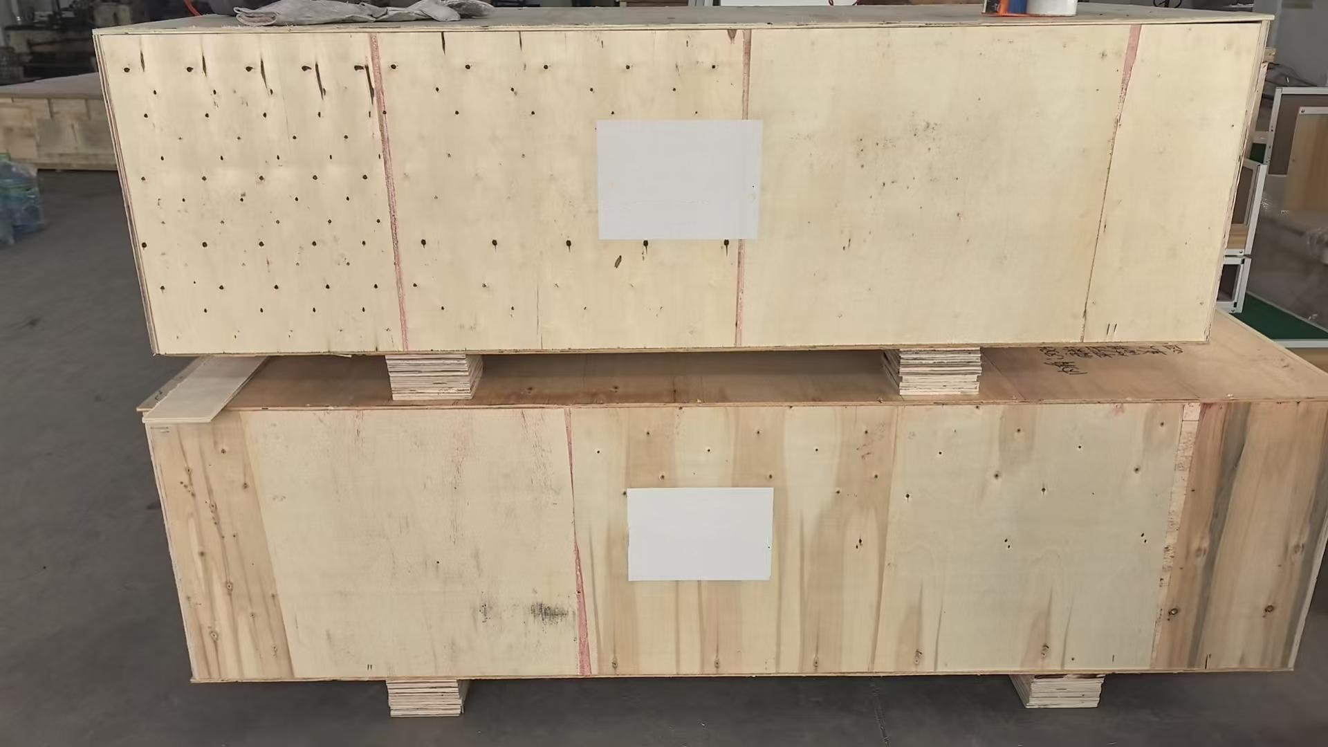 Packing in wooden case