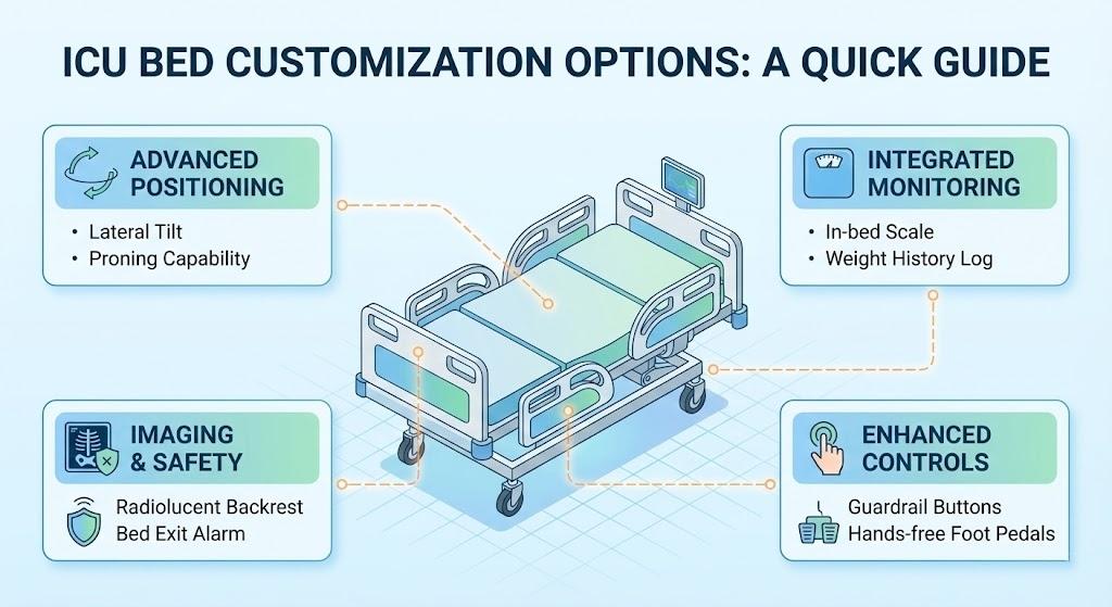 advanced intensive care unit options features customization available
