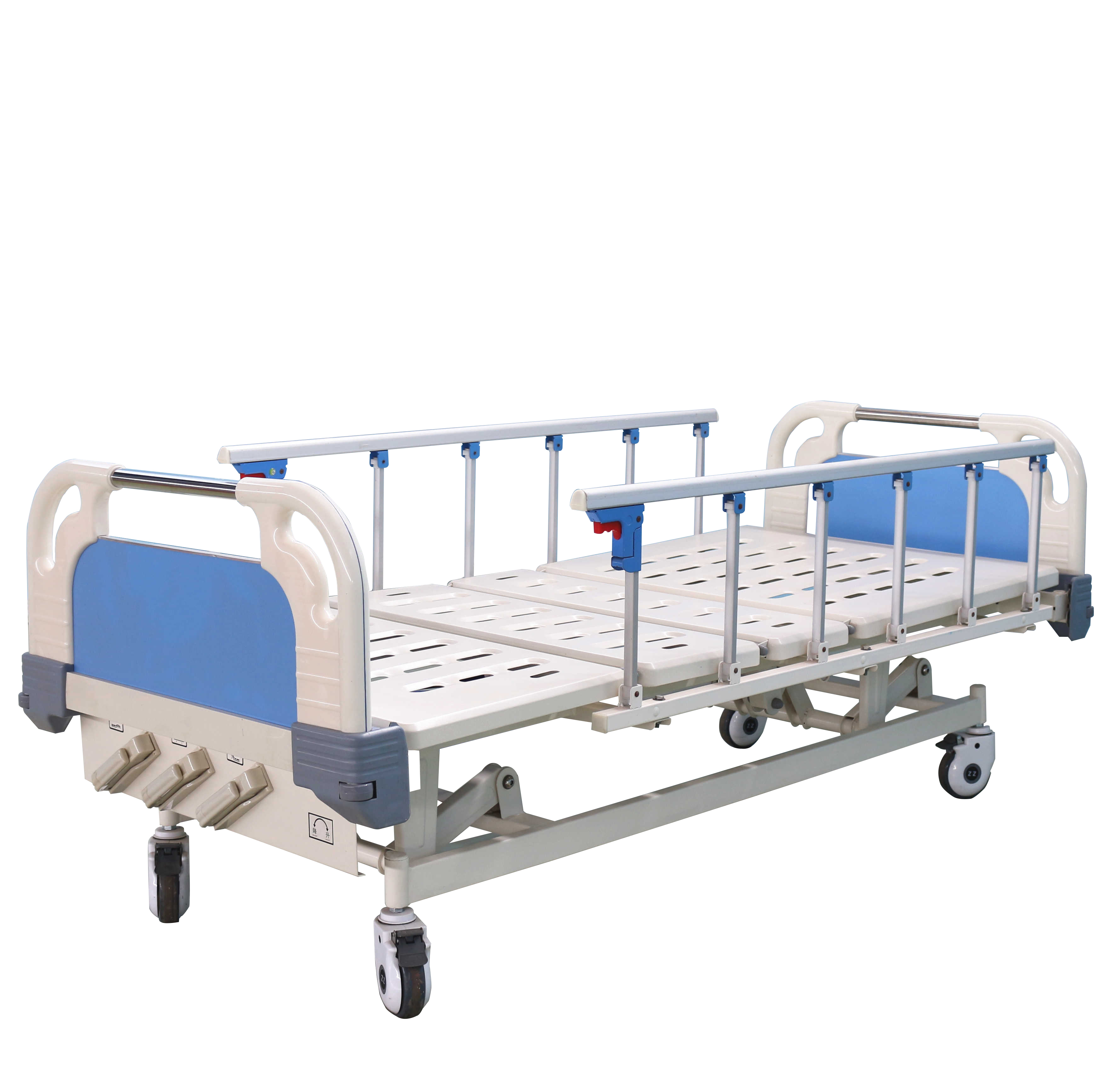 cheap 3 crank manual hospital bed