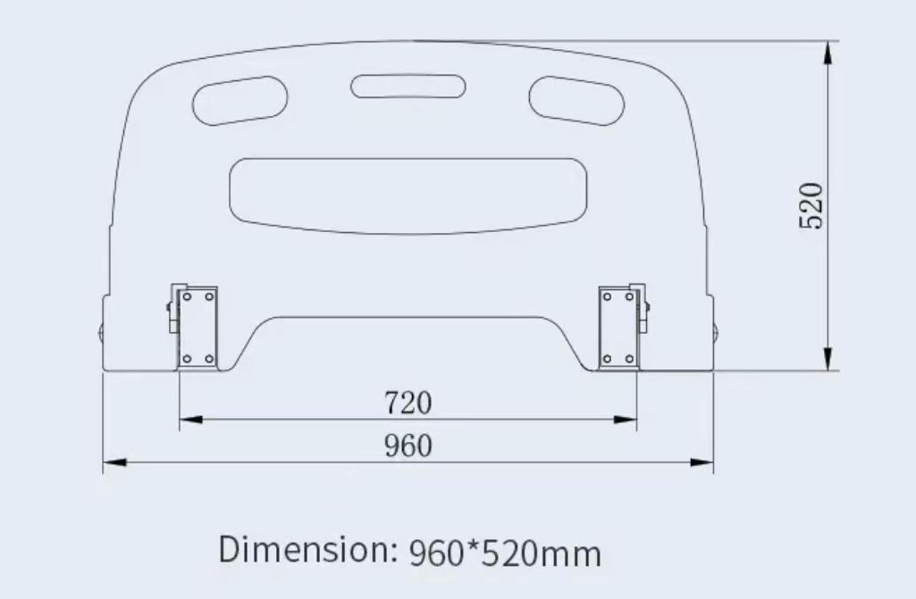 dimension size on both head and foot