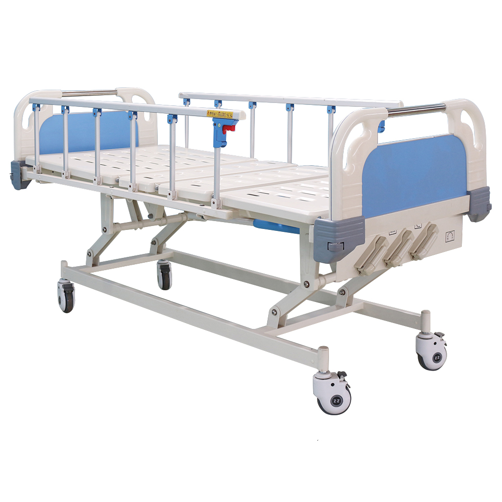 high low adjustable 3 crank hospital bed