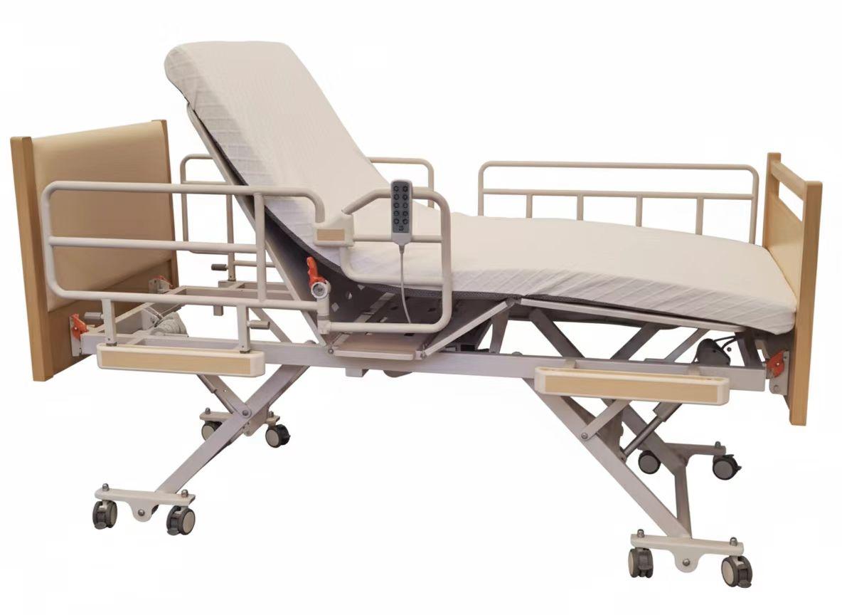 home care hospital bed with bariatric mattress