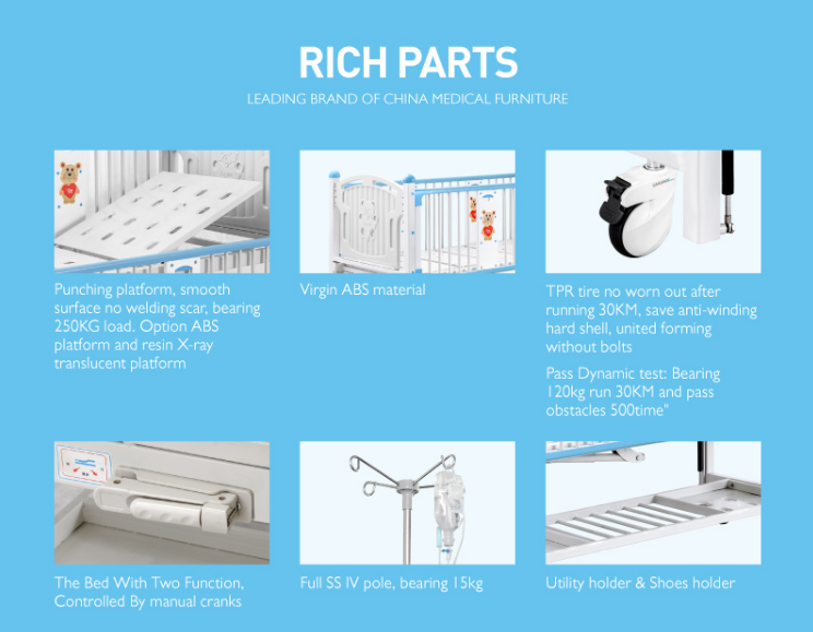 kid hospital bed parts