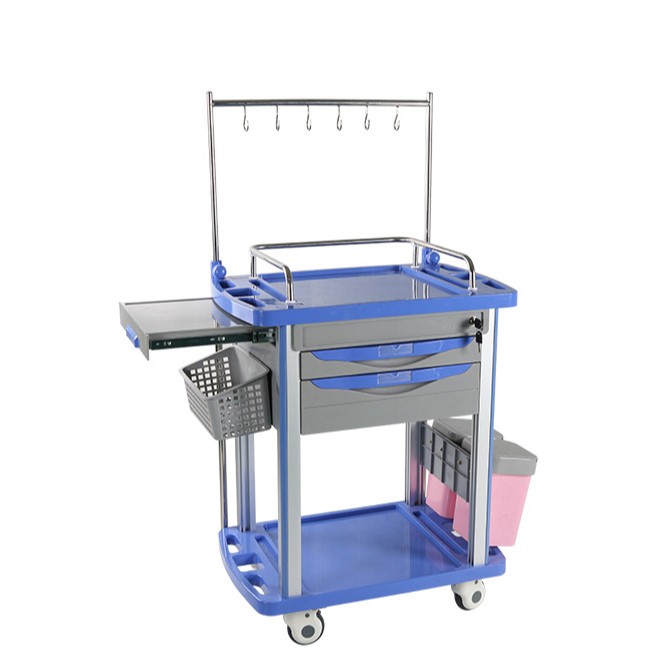 medical infusion cart extension table