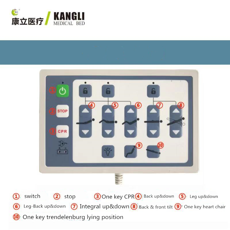 icu bed nurse controls