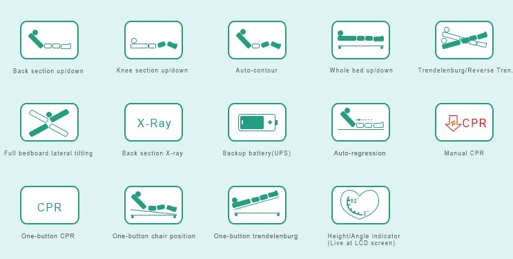 paramount hospital bed functions