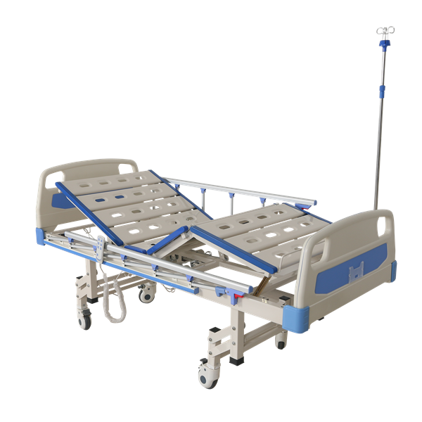 semi electric hospital bed with half rails