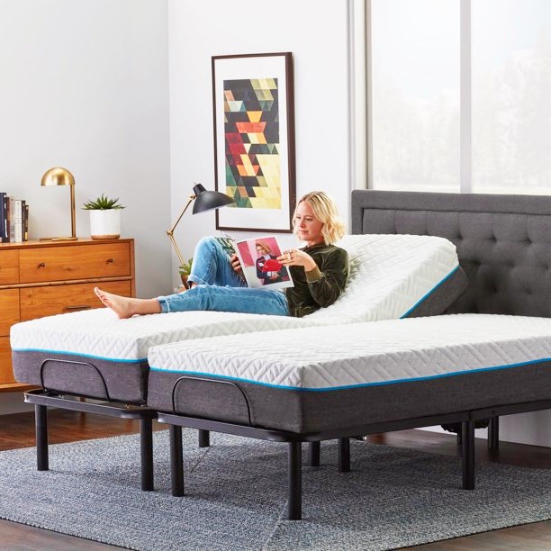 sleep number adjustable bed base split twin