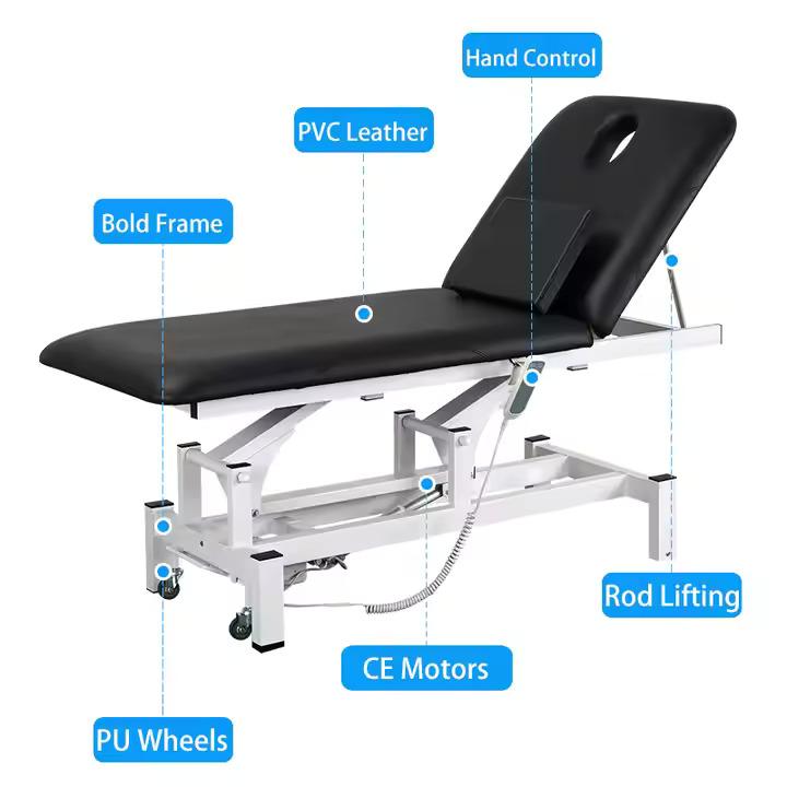 structure of the electric hospital examination table